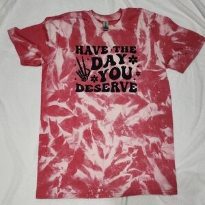 Gildan Red Tie-Dye Short Sleeve Tee